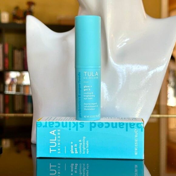 NIB! TULA Skincare Glow + Get It Cooling & Brightening Eye Balm Stick Undereyes - Picture 6 of 11
